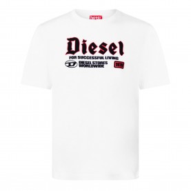 Тениска Diesel Mens T-Adjust-K1 T-Shirt - Bright White тениска,мъжки,тениски,diesel,men,s,t,adjust,k1,t,shirt,bright,white