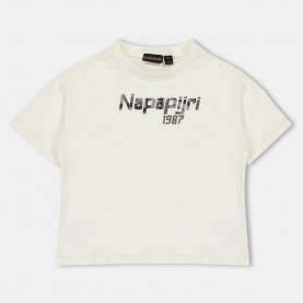 Юношеска тениска Napapijri Primiero Shot Sleeve T-shirt Junior - White 206 юношеска,тениска,napapijri,primiero,shot,sleeve,t,shirt,junior,white,206