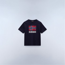 юношеска,тениска,детски,3/4,панталони,napapijri,napa,adige,t,shirt,juniors,blue,marine,176