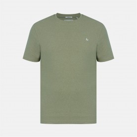 Тениска Jack Wills Men's JW Bubble Texture Cotton Short Sleeve Crew Neck Oversized T-Shirt - Sage Green тениска,мъжки,тениски,jack,wills,men's,jw,bubble,texture,cotton,short,sleeve,crew,neck,oversized,t,shirt,sage,green