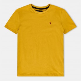 тениска,детски,тениски,детски,облекла,farah,denny,t,shirt,yellow
