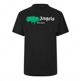 Тениска Palm Angels Mens Tokyo T-Shirt - Black Green тениска,мъжки,тениски,palm,angels,men,s,tokyo,t,shirt,black,green