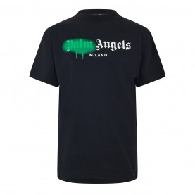 Тениска PALM ANGELS Palm Tokyo Tee Sn99 - Black Green тениска,облекла,на,разпродажба,мъжки,тениски,palm,angels,palm,tokyo,tee,sn99,black,green