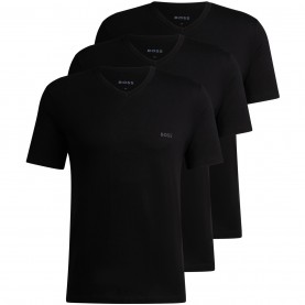 Тениска Boss Men's V-neck 3-Pack T-Shirts Soft Breathable Fabric - Black тениска,облекла,на,разпродажба,мъжки,тениски,boss,men's,v,neck,3,pack,t,shirts,soft,breathable,fabric,black