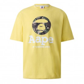 Тениска AAPE Mens T-Shirt - Heather Yellow тениска,мъжки,тениски,aape,men,s,t,shirt,heather,yellow