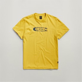 тениска,облекла,на,разпродажба,мъжки,тениски,g,star,distressed,old,school,logo,t,shirt,dk,lemon