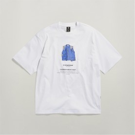 тениска,облекла,на,разпродажба,мъжки,тениски,g,star,archive,boxy,t,shirt,white,deck