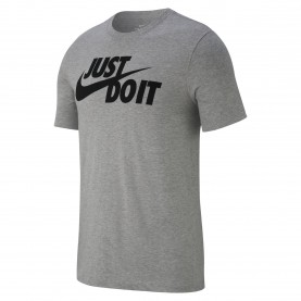 Мъжка тениска Nike Sportswear JDI Mens T-Shirt - Grey/Black мъжка,тениска,мъжки,горнища,размер+,nike,sportswear,jdi,men,s,t,shirt,grey,black
