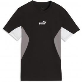 тениска,разпродажба,puma,детски,3/4,панталони,детски,тениски,puma,puma,colr,block,tee,jn63,blk,wht,gry
