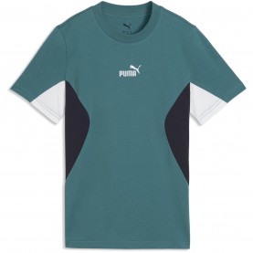 тениска,разпродажба,puma,детски,3/4,панталони,детски,тениски,puma,puma,colr,block,tee,jn63,emerald