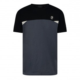 Тениска Crosshatch CH Castlebay T-Shirt Sn64 - SLATE тениска,мъжки,блузи,с,яка,мъжки,тениски,мъжки,потници,crosshatch,ch,castlebay,t,shirt,sn64,slate