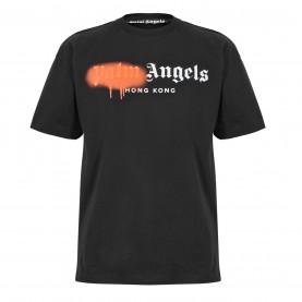 Тениска PALM ANGELS Palm Las Vegas Tee Sn99 - Black Orange тениска,облекла,на,разпродажба,мъжки,тениски,palm,angels,palm,las,vegas,tee,sn99,black,orange