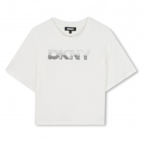 тениска,dkny,kids,short,sleeve,t,shirt,cream