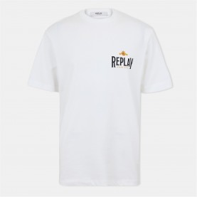 облекла,на,разпродажба,мъжки,тениски,replay,replay,aspen,sn54,white