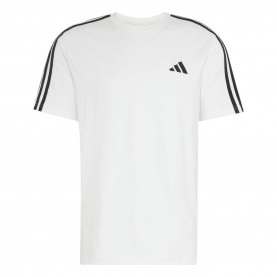Мъжка тениска adidas Essentials 3-Stripes T-Shirt Mens - White/Black мъжка,тениска,мъжки,потници,мъжки,блузи,с,яка,adidas,essentials,3,stripes,t,shirt,mens,white,black