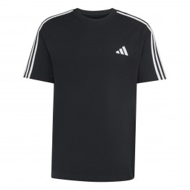 Мъжка тениска adidas Essentials 3-Stripes T-Shirt Mens - Black/White мъжка,тениска,мъжки,потници,мъжки,блузи,с,яка,adidas,essentials,3,stripes,t,shirt,mens,black,white