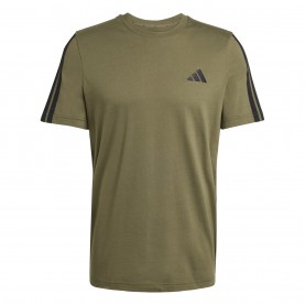 Мъжка тениска Adidas Essentials 3-Stripes T-Shirt Mens - Olive Strata мъжка,тениска,мъжки,тениски,adidas,essentials,3,stripes,t,shirt,mens,olive,strata