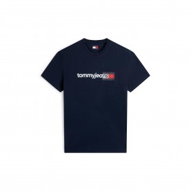 Тениска Tommy Jeans Mens T-Shirt - Dark Night Navy тениска,мъжки,тениски,tommy,jeans,men,s,t,shirt,dark,night,navy