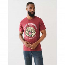 Тениска True Religion Men's Tiger Face Regular Fit T-Shirt - Choc Truffle тениска,облекла,на,разпродажба,мъжки,тениски,true,religion,men's,tiger,face,regular,fit,t,shirt,choc,truffle