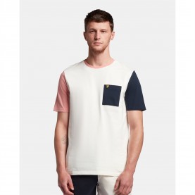 тениска,мъжки,тениски,lyle,and,scott,contrast,t,shirt,off,white,z139