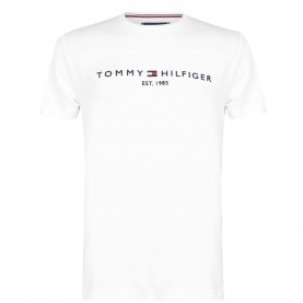 тениска,мъжки,тениски,tommy,hilfiger,logo,crew,neck,t,shirt,white,118