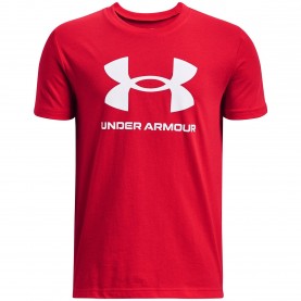 Детска тениска Under Armour Ua Sportstyle Logo Ss T-Shirt Boys - Red детска,тениска,детски,тениски,under,armour,ua,sportstyle,logo,ss,t,shirt,boys,red
