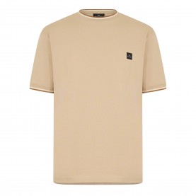 Тениска PS Paul Smith Logo Patch T-Shirt - Beige 61 тениска,мъжки,тениски,ps,paul,smith,logo,patch,t,shirt,beige,61