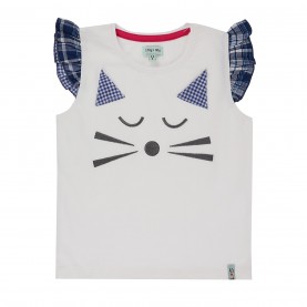 детски,тениски,детски,облекла,lilly,and,sid,cat,face,top,jn99,white