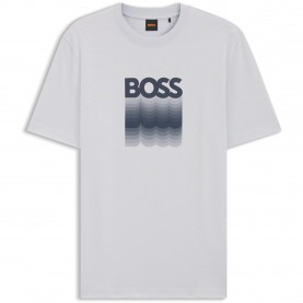 Hugo Te Insignia 10276567 01 - Lt/Pastel Grey мъжки,тениски,hugo,te,insignia,10276567,01,lt,pastel,grey