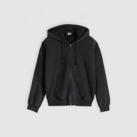 Суичър Levis Hayes Boxy FZ Hoodie - Black суичър,мъжки,тениски,levis,hayes,boxy,fz,hoodie,black