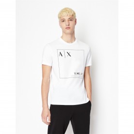 тениска,с,щампа,облекла,на,разпродажба,мъжки,тениски,armani,exchange,ax,print,tee,sn99,white