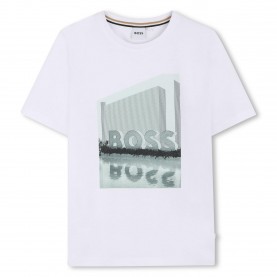 Тениска Boss Kids T-Shirt - White тениска,boss,kids,t,shirt,white