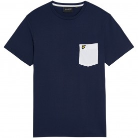 тениска,мъжки,тениски,lyle,and,scott,pocket,t,shirt,navy,wht,z629