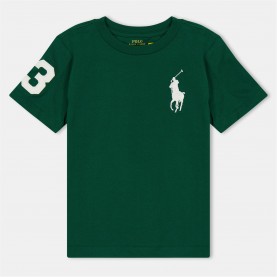 тениска,детски,3/4,панталони,polo,ralph,lauren,kids',large,logo,t,shirt,new,forest