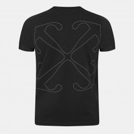 Тениска Off White Mens - Crew Neck T-Shirt - Black-White тениска,мъжки,тениски,off,white,men,s,crew,neck,t,shirt,black,white