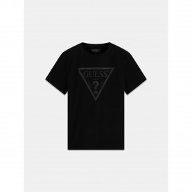 Тениска Guess Mens Triangular Slim Fit T-Shirt - Smart Blue тениска,мъжки,тениски,guess,men,s,triangular,slim,fit,t,shirt,smart,blue