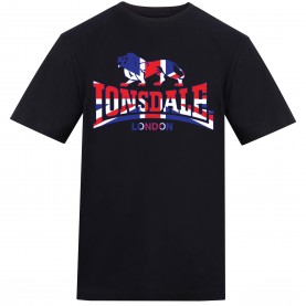 Lonsdale Printed Logo Tee - Black 1 мъжки,горнища,размер+,lonsdale,printed,logo,tee,black,1