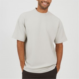 Тениска Brave Soul Mens Relaxed Fit Mock Turtle Neck T-shirt - Grey тениска,облекла,на,разпродажба,мъжки,тениски,brave,soul,mens,relaxed,fit,mock,turtle,neck,t,shirt,grey