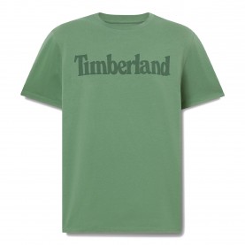 Тениска Timberland Mens Northwood Wordmark Logo Cotton Short-Sleeve T-Shirt - Myrtle тениска,мъжки,тениски,timberland,men,s,northwood,wordmark,logo,cotton,short,sleeve,t,shirt,myrtle