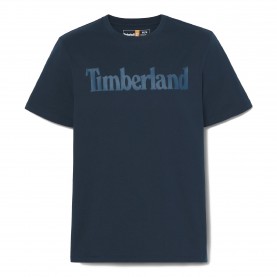 Тениска Timberland Mens Northwood Wordmark Logo Cotton Short-Sleeve T-Shirt - Sph/Dk Denim тениска,мъжки,тениски,timberland,men,s,northwood,wordmark,logo,cotton,short,sleeve,t,shirt,sph,dk,denim