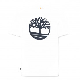 Тениска Timberland Mens Northwood Tree Logo Cotton Short-Sleeve T-Shirt - White тениска,мъжки,тениски,timberland,mens,northwood,tree,logo,cotton,short,sleeve,t,shirt,white