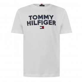 юношеска,тениска,детски,облекла,tommy,hilfiger,junior,corp,logo,t,shirt,bright,white