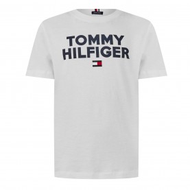 юношеска,тениска,детски,3/4,панталони,tommy,hilfiger,junior,corp,logo,t,shirt,bright,white