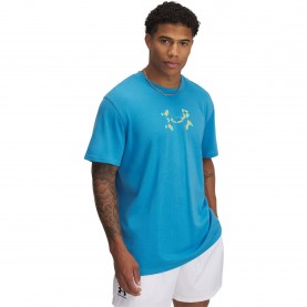 Тениска Under Armour Mens Holiday Heavyweight Regular Fit T-Shirt - Blue тениска,under,armour,men,s,holiday,heavyweight,regular,fit,t,shirt,blue