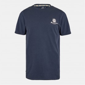 тениска,облекла,на,разпродажба,мъжки,тениски,aquascutum,logo,t,shirt,navy,white