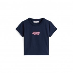 тениска,детски,3/4,панталони,tommy,hilfiger,kids',butterfly,t,shirt,night,navy,c1g