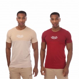 облекла,на,разпродажба,мъжки,тениски,dfnd,london,l,colrblk,2pk,t,sn99,burgundy,stone