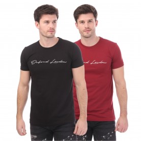 тениска,облекла,на,разпродажба,мъжки,тениски,dfnd,london,l,sig,2,pk,tee,sn99,burgundy,black