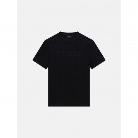 Тениска Guess Mens Prat Cn Short Sleeve T-Shirt - Jet Black тениска,мъжки,тениски,guess,men,s,prat,cn,short,sleeve,t,shirt,jet,black