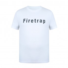 мъжка,тениска,мъжки,летни,облекла,firetrap,large,logo,t,shirt,mens,white